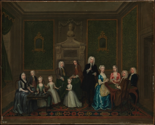 The Strong Family ca. 1732   by Charles Philips   1708-1747  The Metropolitan Museum of Art  New York  NY 44.159